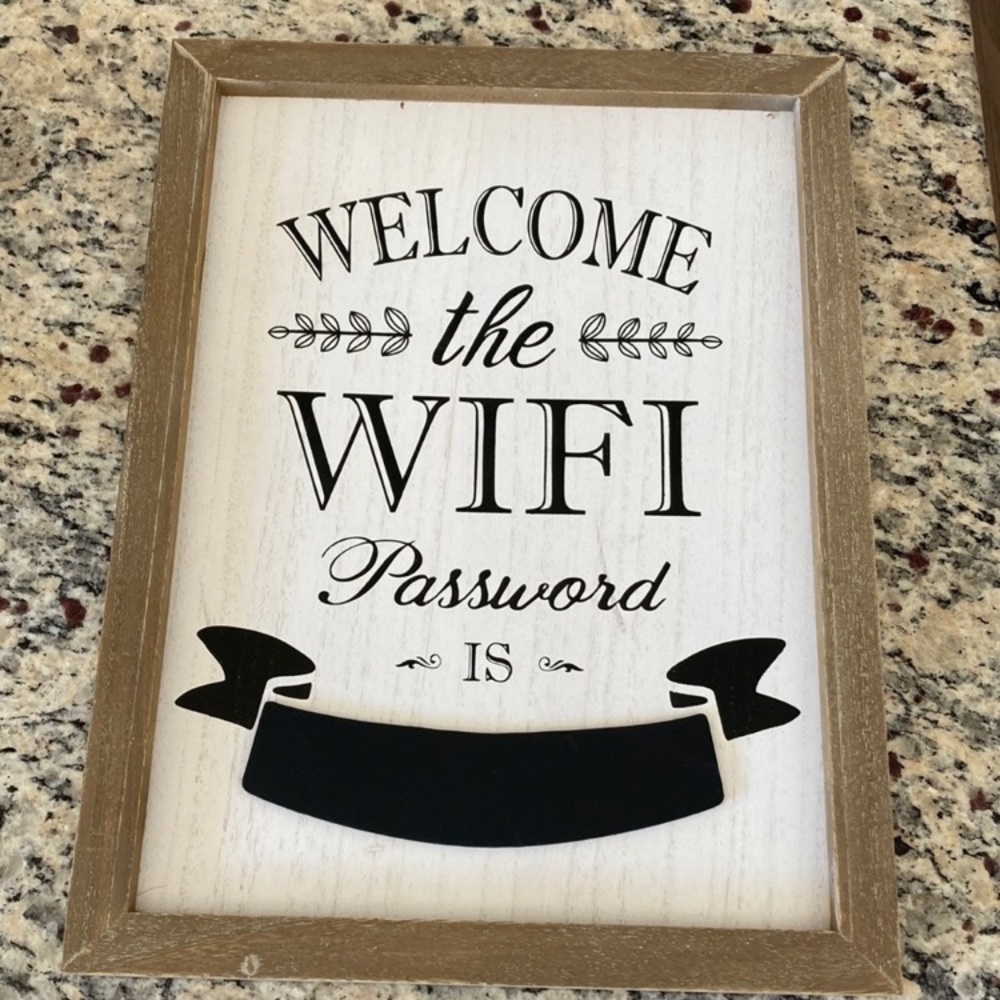 Wifi Password Sign